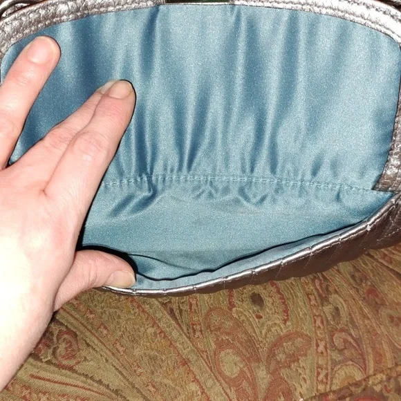 Coach Silver Quilted Leather Shopper Tote Style Number 19857 EUC - Picture 13 of 16